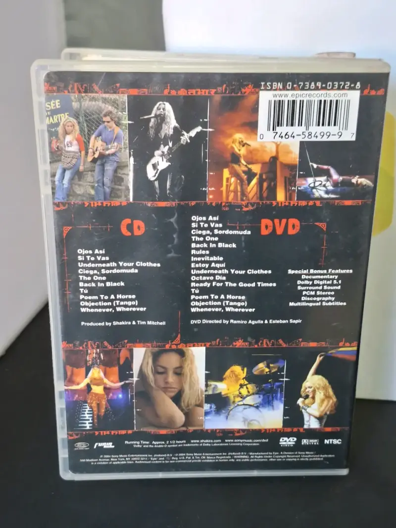 DVD+CD Shakira Live & Off the Record en concierto - 3