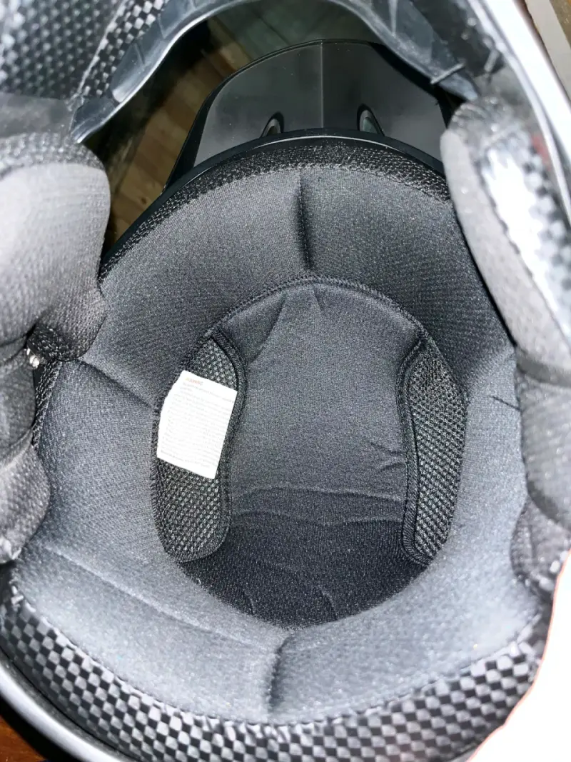 Casco de MTB negro y azul con visera - 4