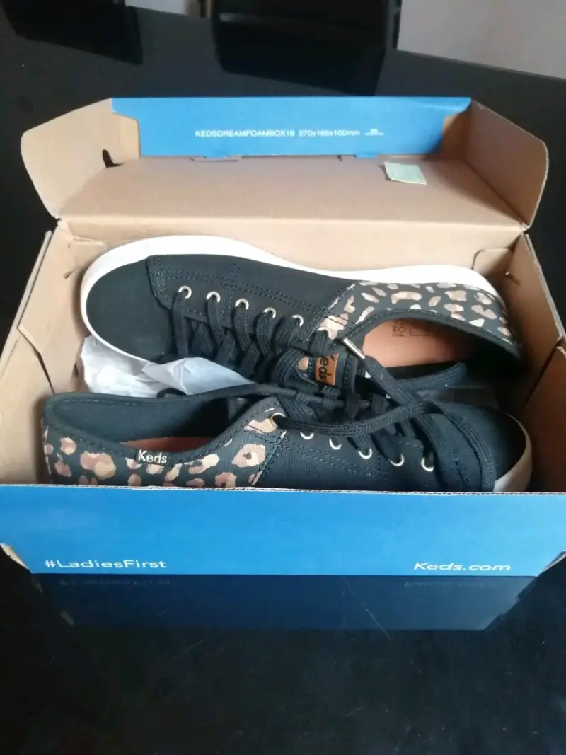 Zapatillas Keds negras con estampado animal print - 2