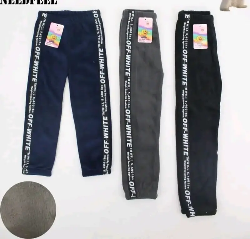 Pantalones deportivos para niños con diseño Off-White