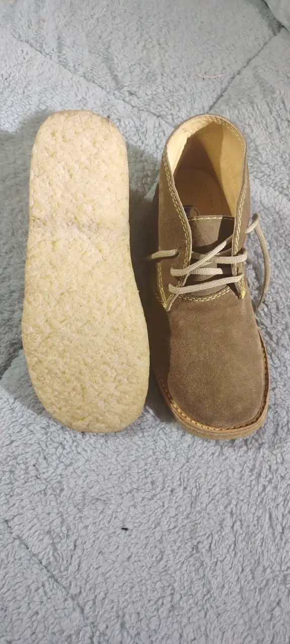 Botines de gamuza color beige para hombre - 2