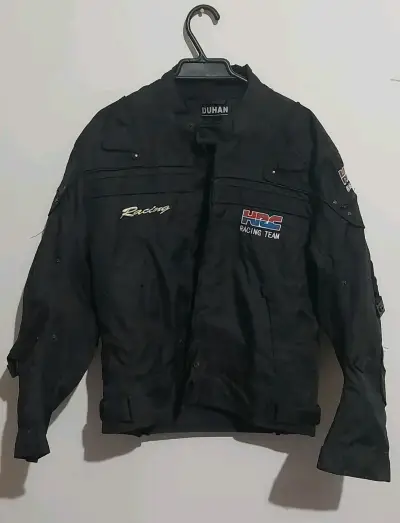 Chaqueta de moto negra Duhan Racing Team - miniatura 1