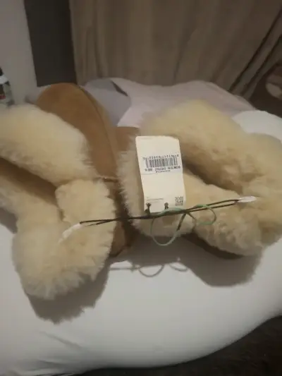Pantuflas de piel de oveja Fireside para invierno - miniatura 3