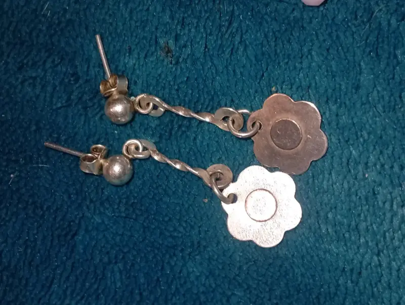 Conjunto de pulsera y aros de plata 925 - 2