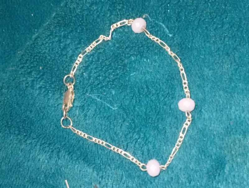 Conjunto de pulsera y aros de plata 925 - 3