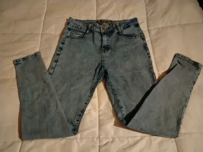 Jeans de mezclilla azul para mujer Brussi - miniatura 1