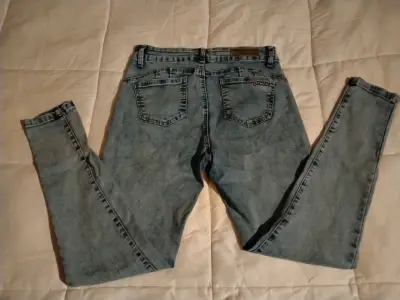 Jeans de mezclilla azul para mujer Brussi - miniatura 2