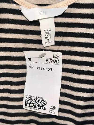 Polera rayada H&M - miniatura 4