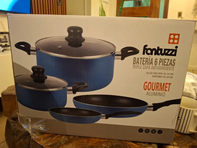 Batería de Cocina 6 Piezas Fantuzzi Antiadherente