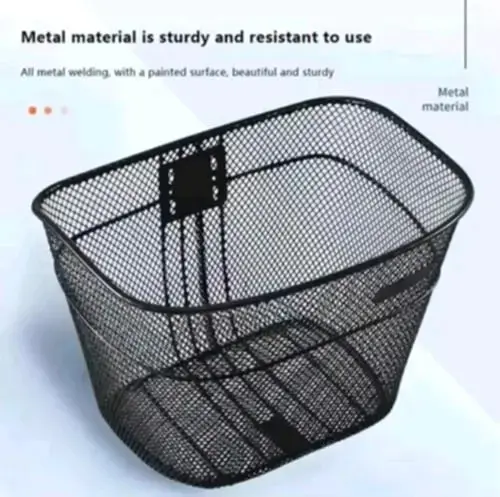 Canasto de bicicleta de metal resistente - 2