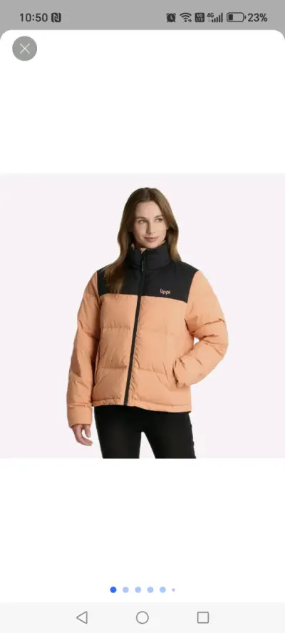 Chaqueta de invierno naranja para mujer - miniatura 2