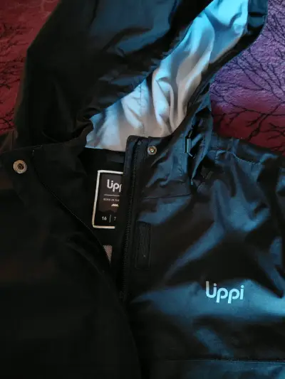 Chaqueta impermeable negra Lippi - miniatura 1