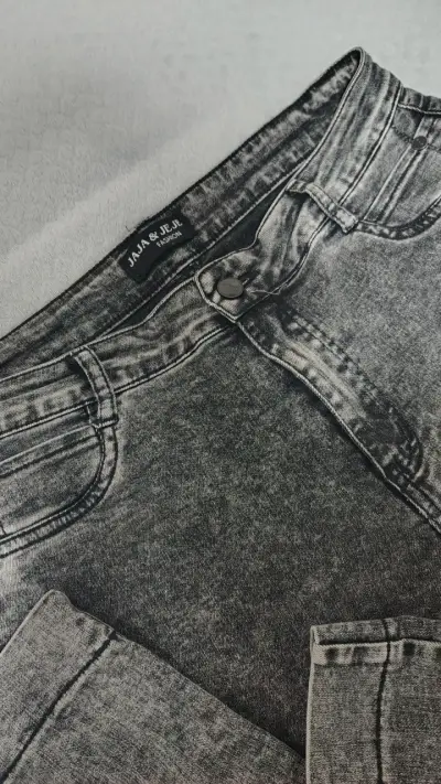 Jeans gris para mujer talla 42 - miniatura 2