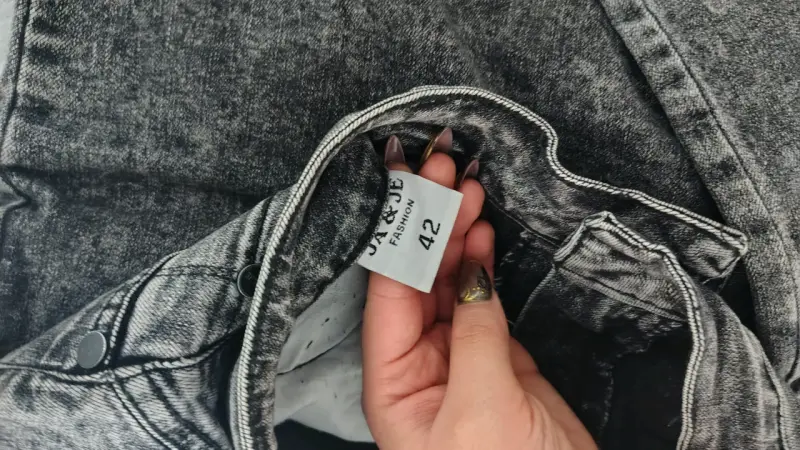 Jeans gris para mujer talla 42 - 4