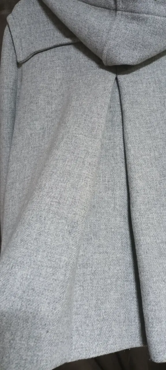 Abrigo gris con capucha Zara Woman - 5