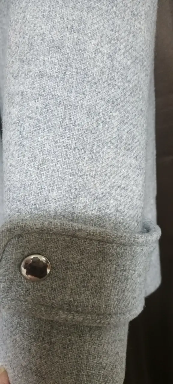 Abrigo gris con capucha Zara Woman - 6