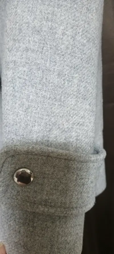 Abrigo gris con capucha Zara Woman - miniatura 6