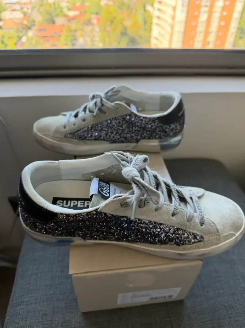 Zapatillas deportivas GGDB con brillo para mujer - 2