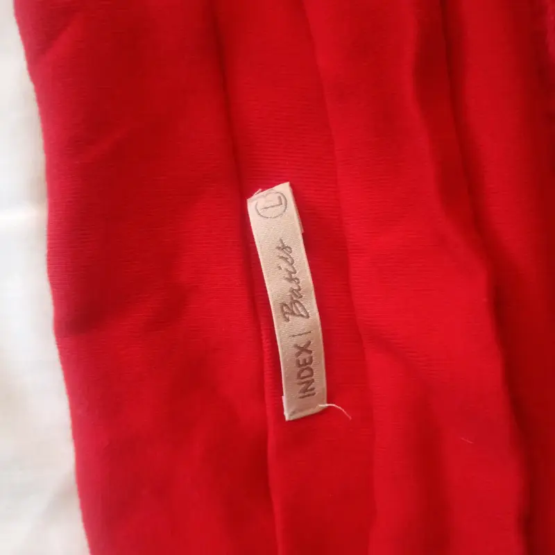 Polera roja de manga larga Index Basics - 2