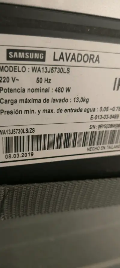 Lavadora Samsung carga superior 13 kg - miniatura 5