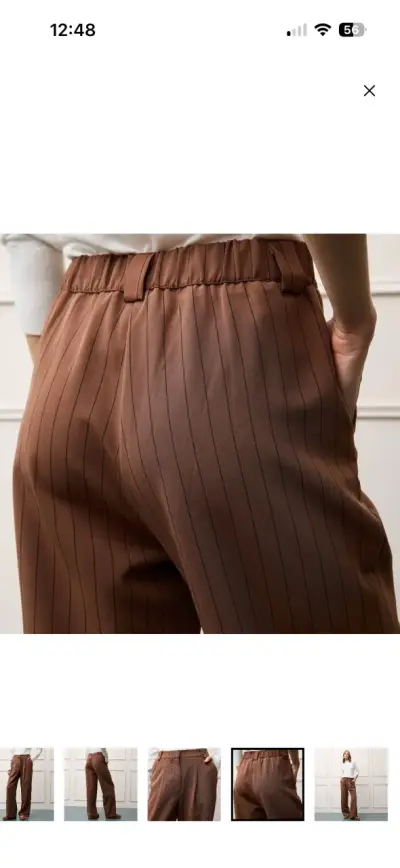 Pantalón Wide Leg Tiro Alto Mujer Basement - miniatura 1