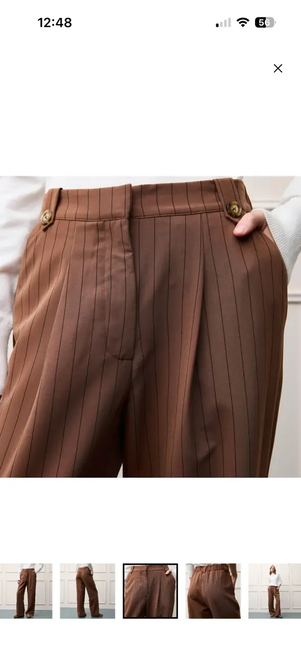 Pantalón Wide Leg Tiro Alto Mujer Basement - 2