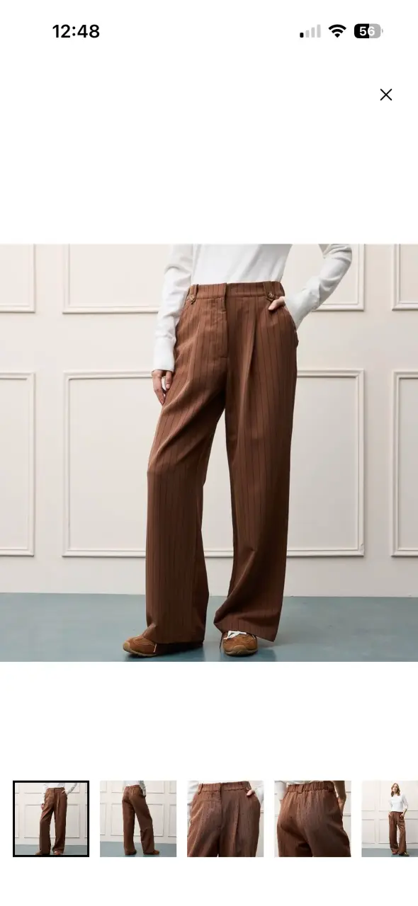 Pantalón Wide Leg Tiro Alto Mujer Basement - 3