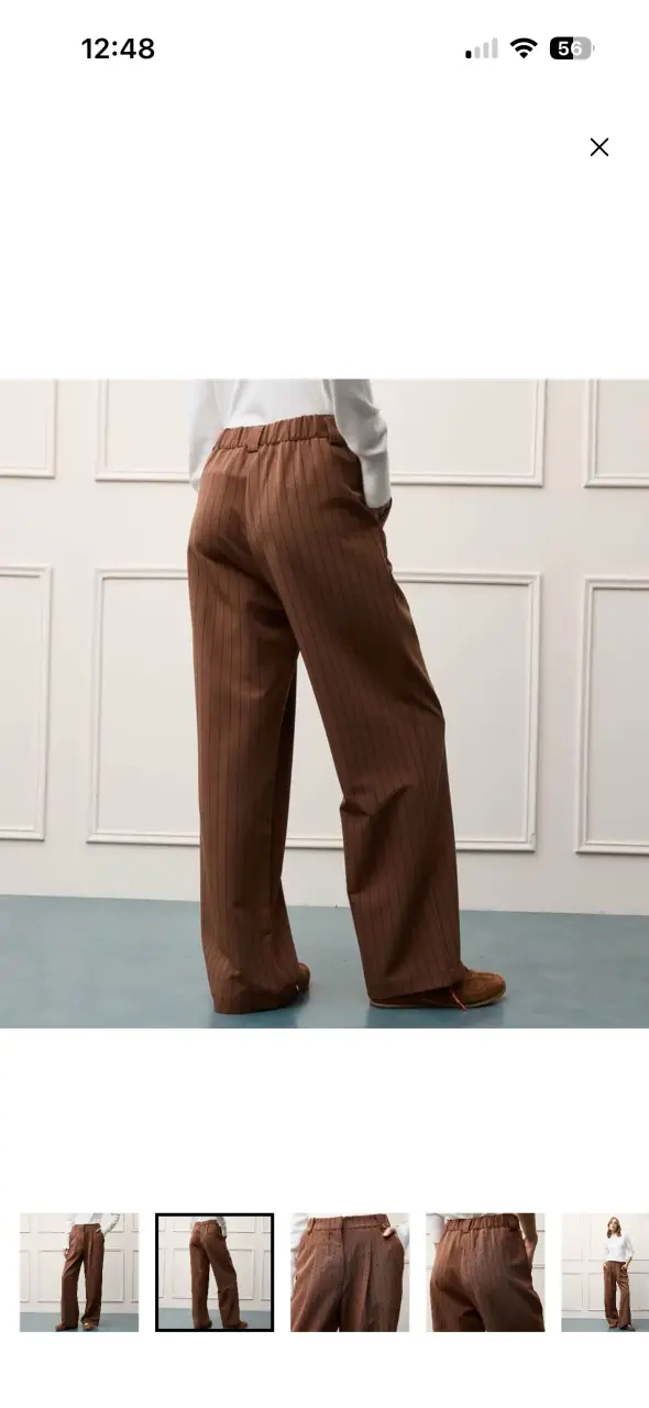 Pantalón Wide Leg Tiro Alto Mujer Basement - 5
