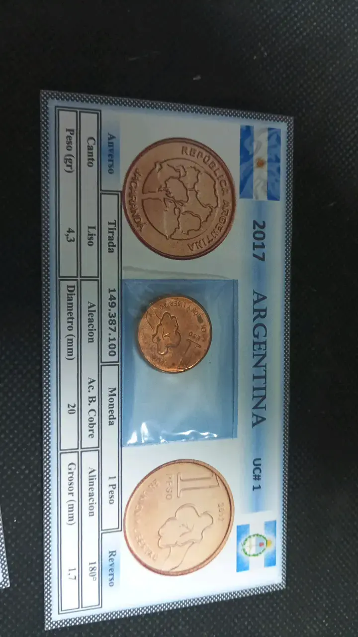 Set de Monedas Conmemorativas Argentina 2017-2019 - 6