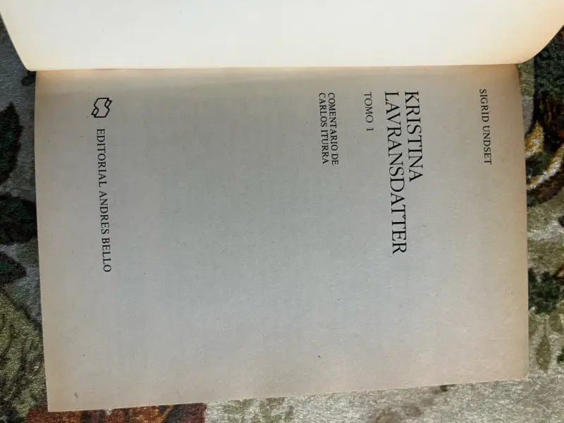 Libro Kristina Lavransdatter Tomo I de Sigrid Undset - 2