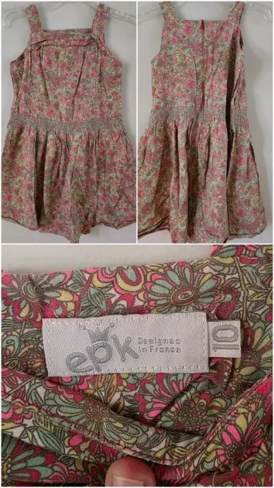 Vestido floral para niña EPK talla 10 - miniatura 1