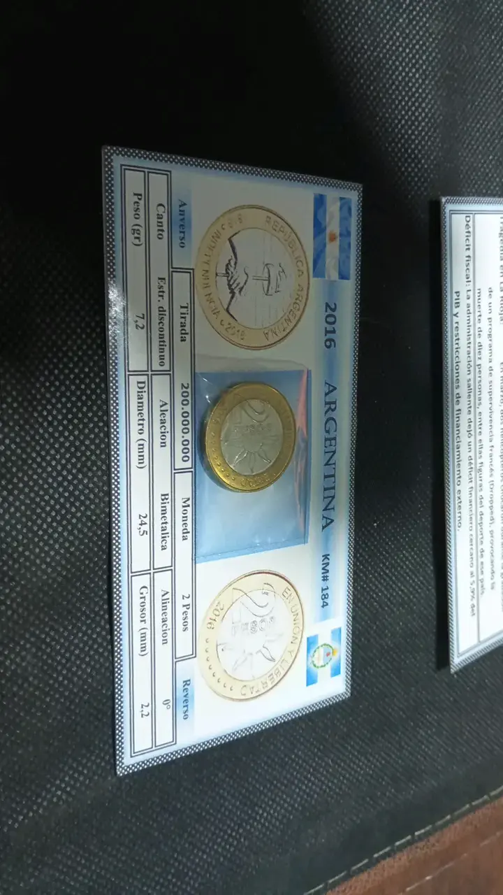 Set de Monedas Conmemorativas de Argentina 2013-2016 - 4