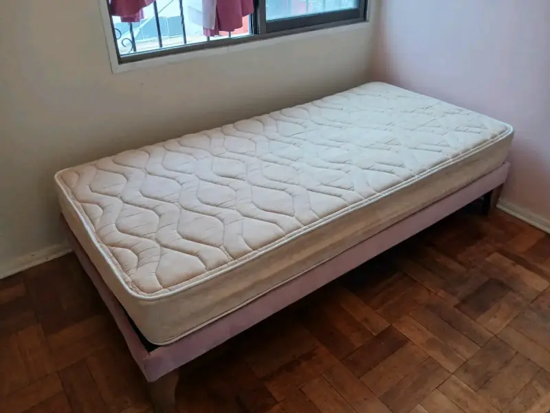 Vendo cama individual de 1 plaza color Palo Rosa. - 6