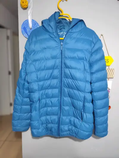 Chaqueta de cuero sintético negra con cierre - miniatura 6