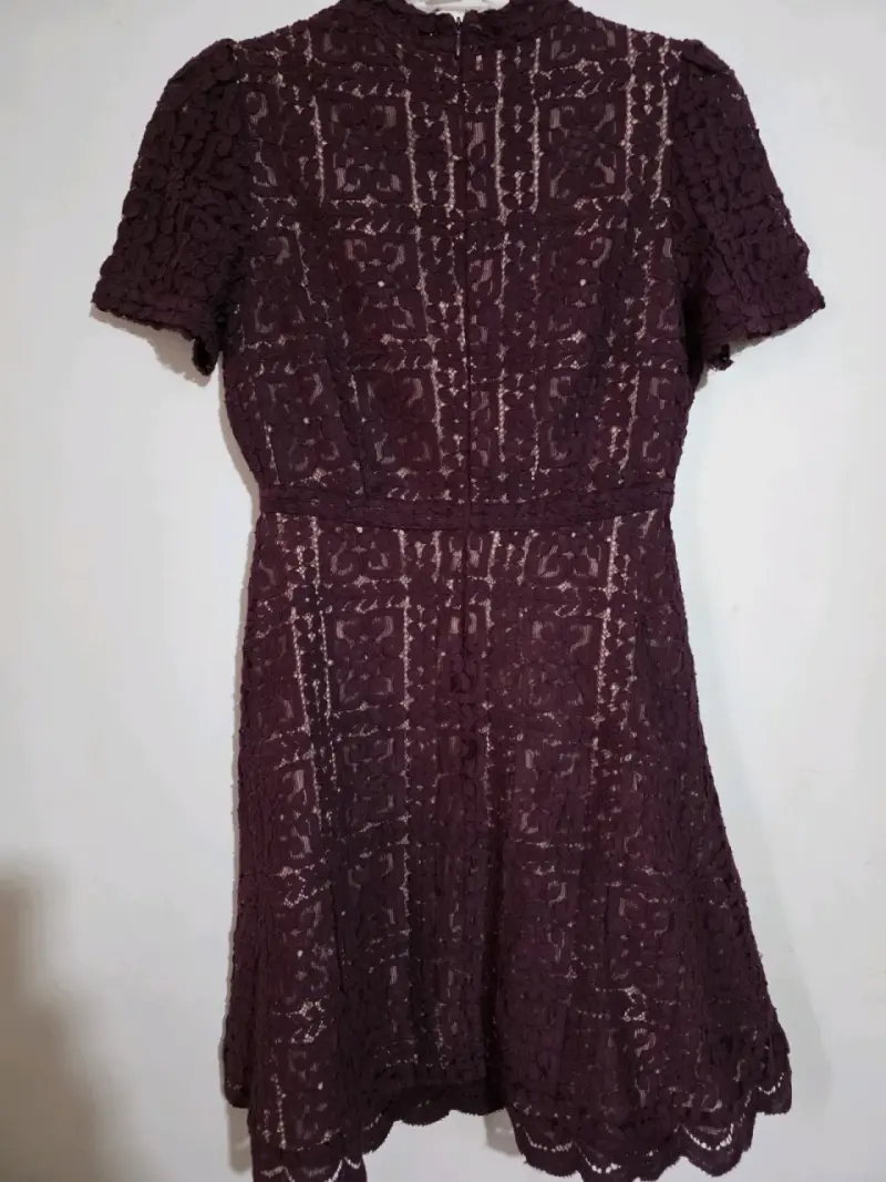 Vestido de encaje burdeos BB Dakota - 2