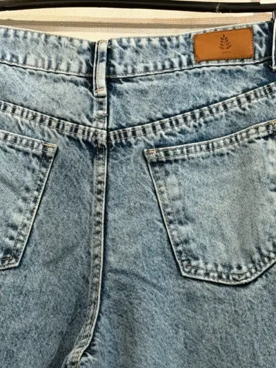 Jeans anchos de mezclilla con detalle blanco Rupha - miniatura 5