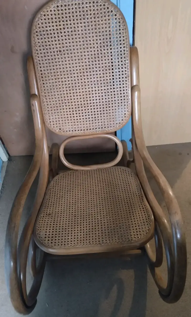 Silla mecedora Antigua vintage - 1