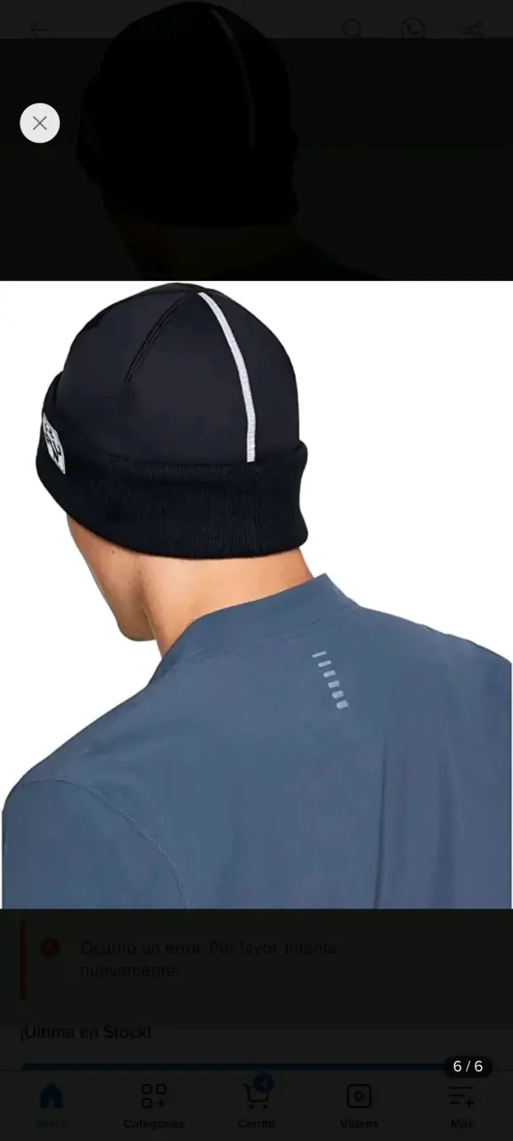Gorro negro Under Armour para correr - 3