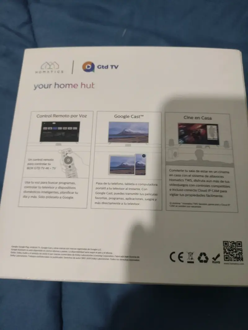 Box de TV Android 4K Homatics con Control Remoto - 3