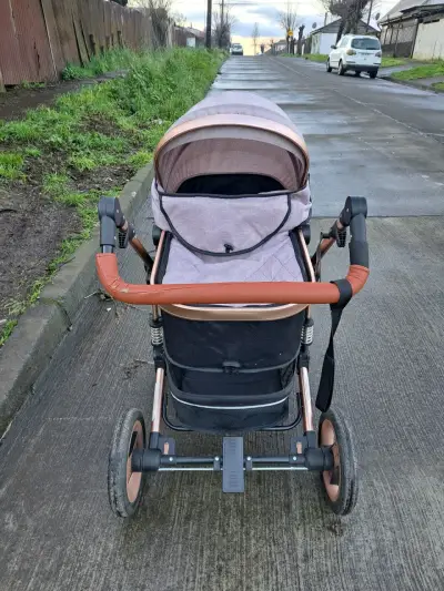 Coche de bebé Zeus plegable con manillar ajustable - miniatura 3