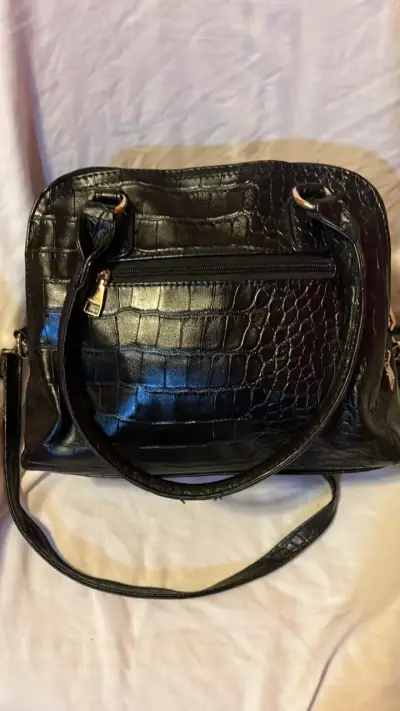 Cartera negra de cuero sintético Amphora - miniatura 3