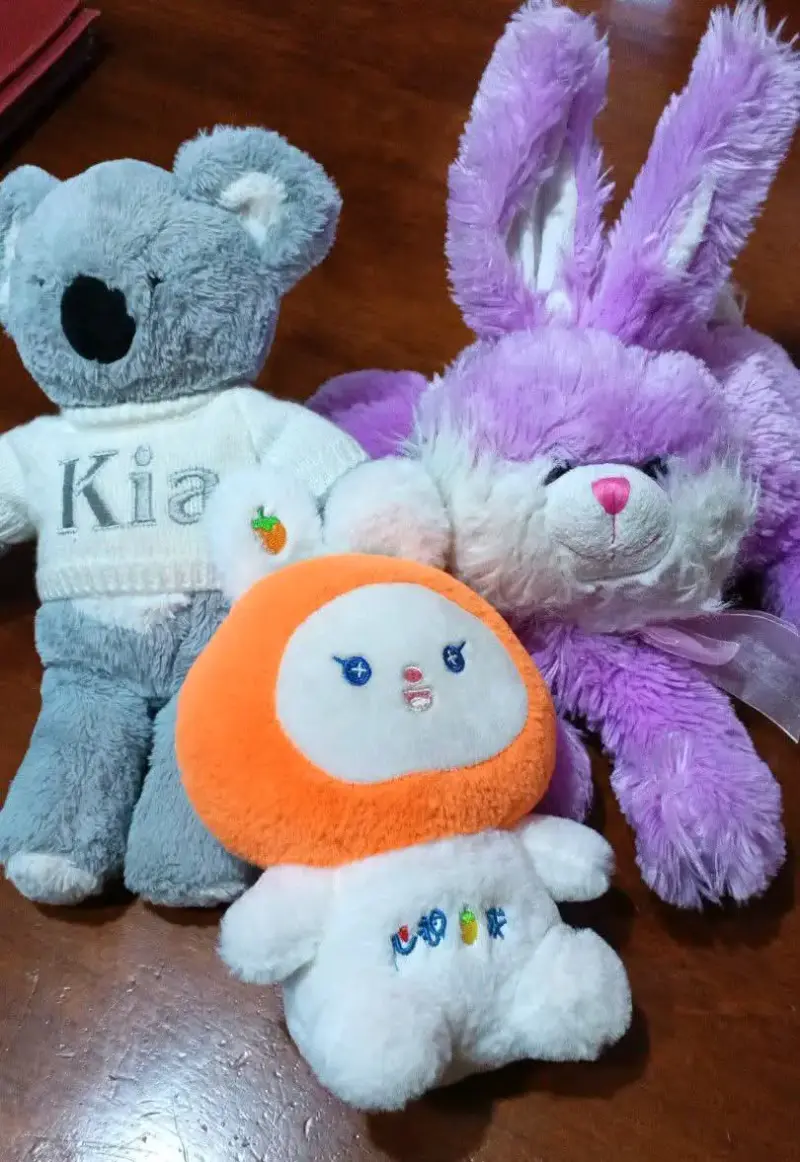 Set de peluches variados Kia y Look