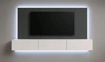 Mueble de TV flotante con iluminación LED - miniatura 1