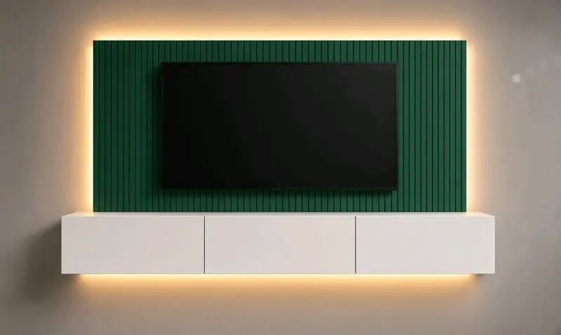 Mueble de TV flotante con iluminación LED - 3