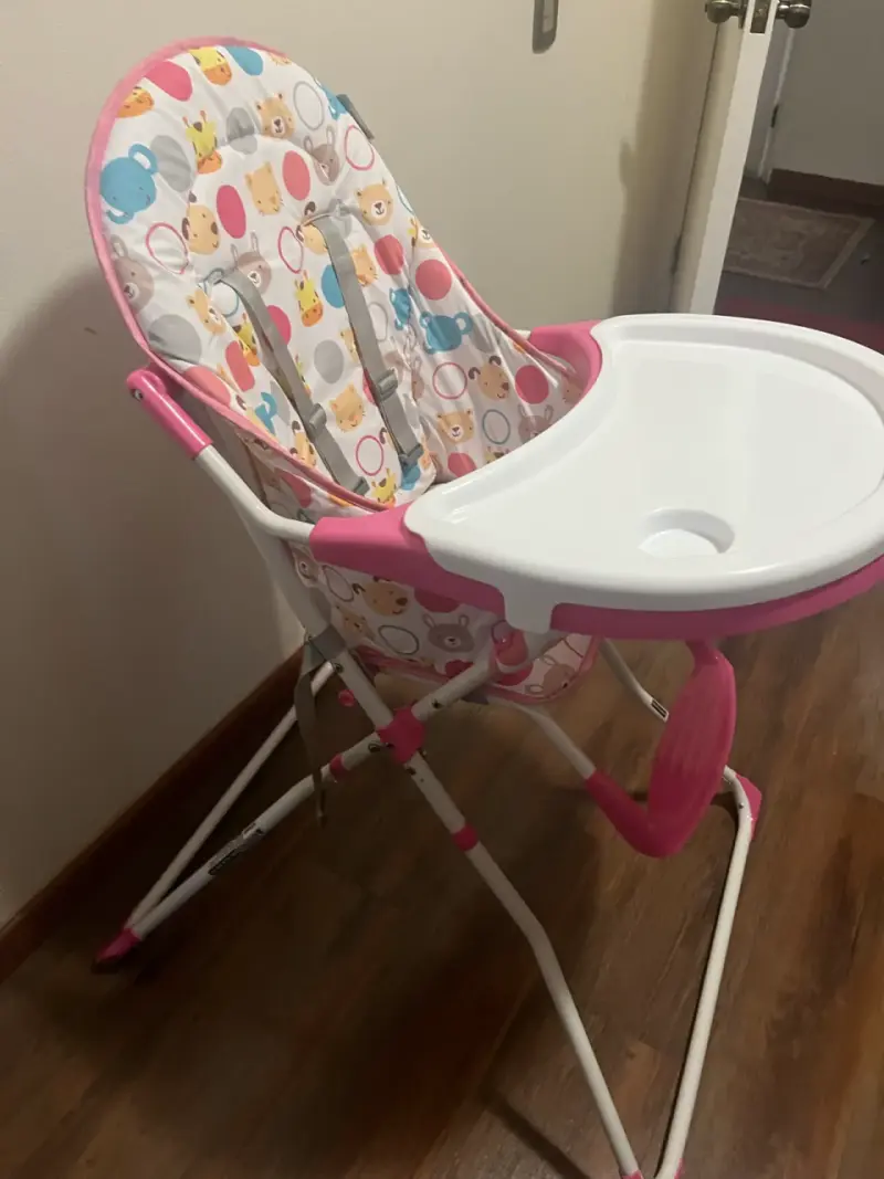 Silla de comer para bebé Infanti rosa - 2