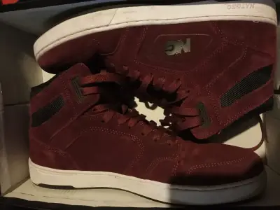Zapatillas altas burdeos NG para hombre - miniatura 1