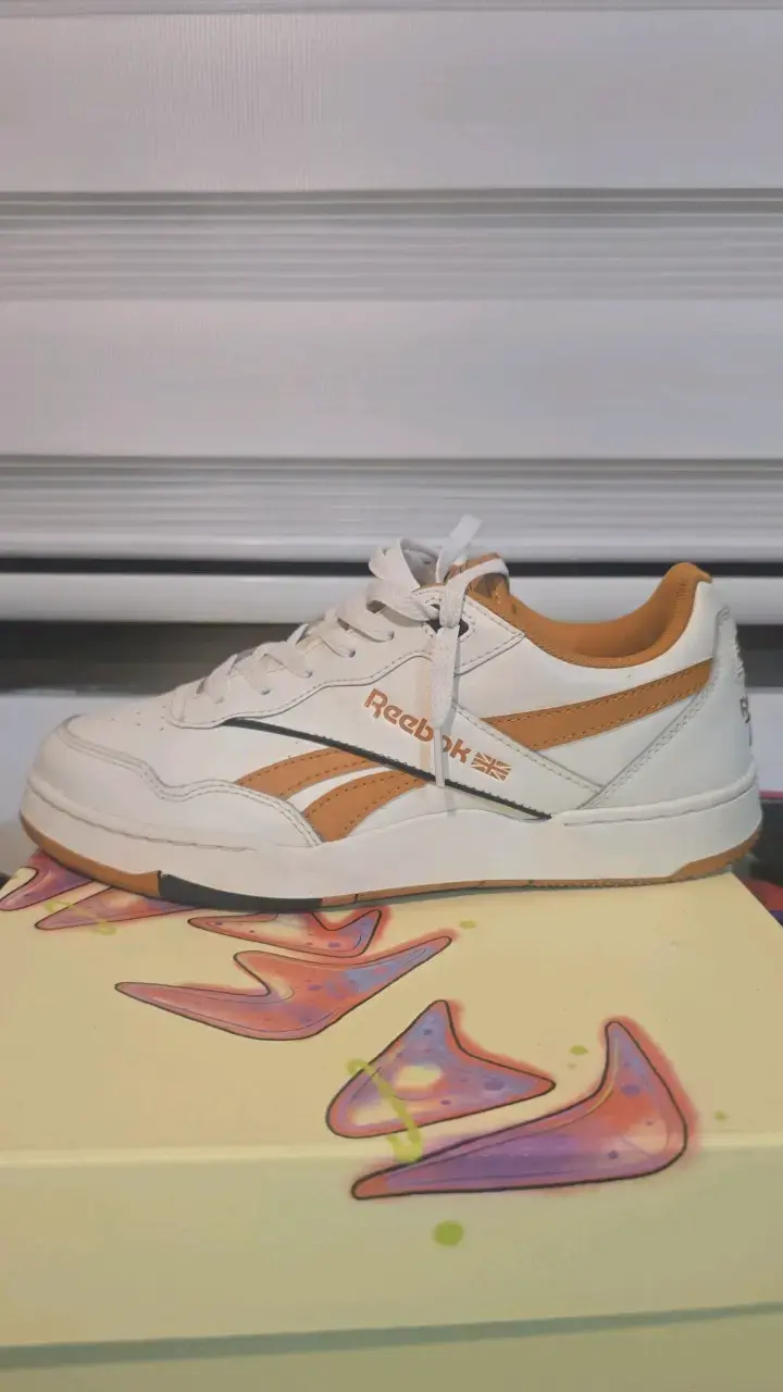 Zapatillas deportivas Reebok blancas y naranjas - 1