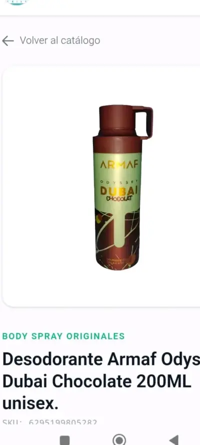 Desodorante Armaf Odyssey Dubai Chocolate 200ML - miniatura 1