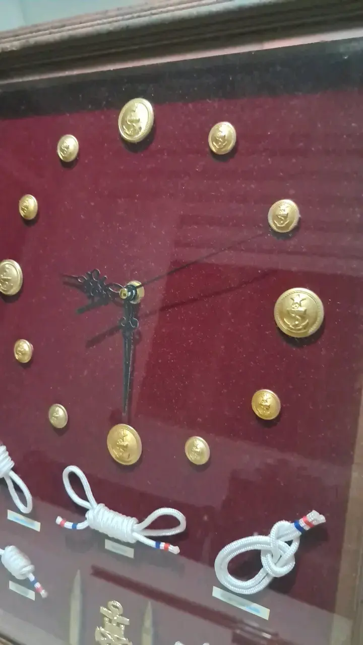 Reloj de Pared Decorativo naval con Nudos y Ancla - 2