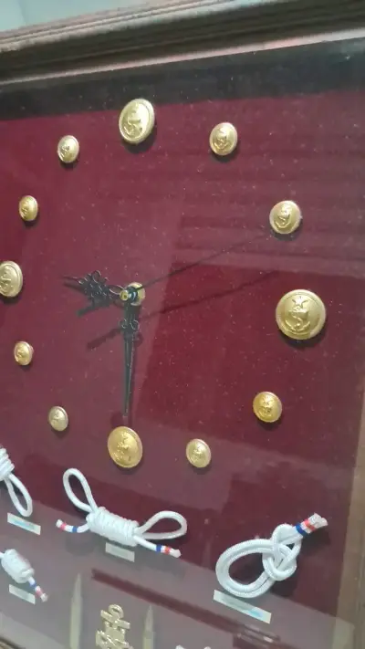 Reloj de Pared Decorativo naval con Nudos y Ancla - miniatura 2